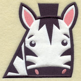 Peeking Zebra (Applique)