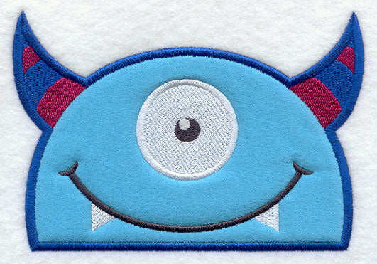 Peeking One-Eyed Monster (Applique)