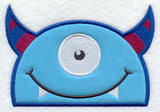 Peeking One-Eyed Monster (Applique)