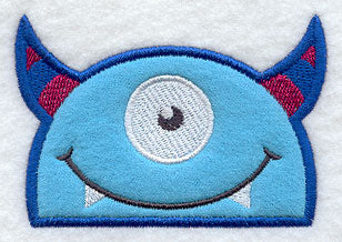 Peeking One-Eyed Monster (Applique)