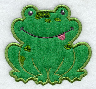 Playful Frog (Applique)