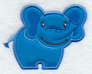 Playful Elephant (Applique)