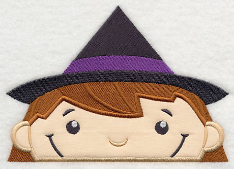 Peeking Witch (Applique)