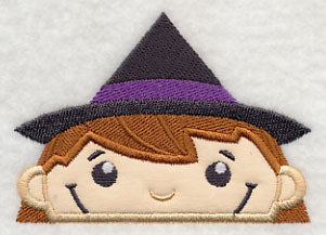 Peeking Witch (Applique)