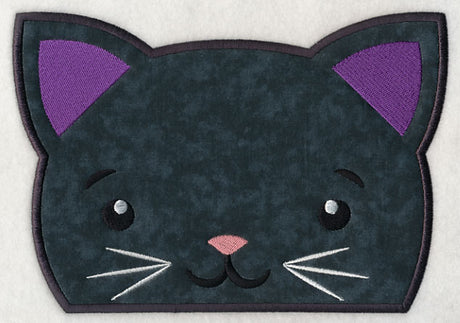 Peeking Black Cat (Applique)