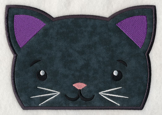Peeking Black Cat (Applique)