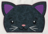 Peeking Black Cat (Applique)