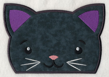 Peeking Black Cat (Applique)