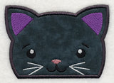 Peeking Black Cat (Applique)