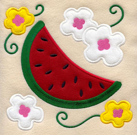 Fruity Melon Folk Art (Applique)