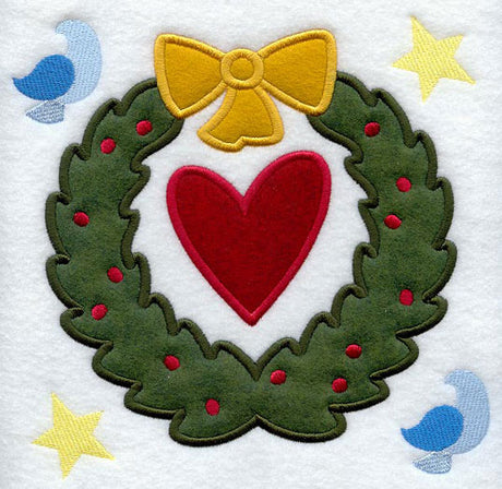 Claddagh Wreath Folk Art (Applique)