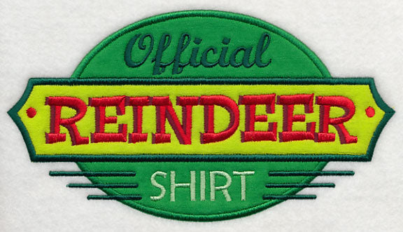 Official Reindeer Shirt (Applique)