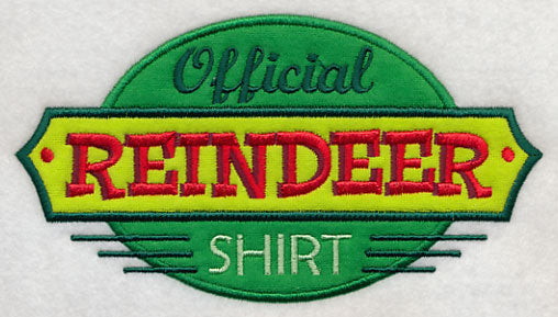 Official Reindeer Shirt (Applique)