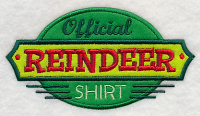 Official Reindeer Shirt (Applique)