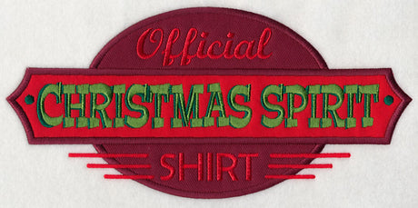 Official Christmas Spirit Shirt (Applique)