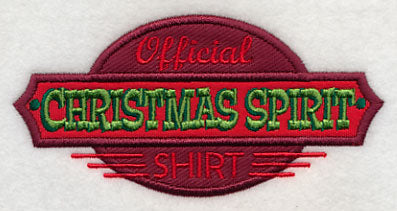 Official Christmas Spirit Shirt (Applique)