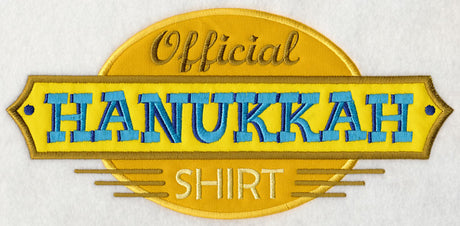 Official Hanukkah Shirt (Applique)