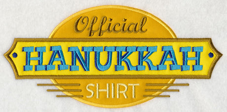 Official Hanukkah Shirt (Applique)