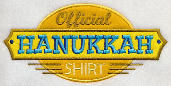 Official Hanukkah Shirt (Applique)