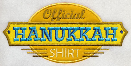 Official Hanukkah Shirt (Applique)