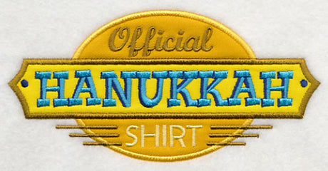 Official Hanukkah Shirt (Applique)