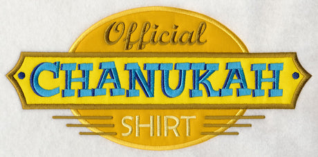 Official Chanukah Shirt (Applique)
