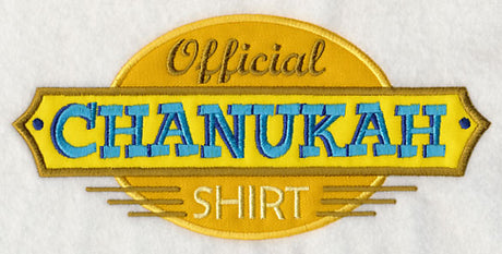 Official Chanukah Shirt (Applique)