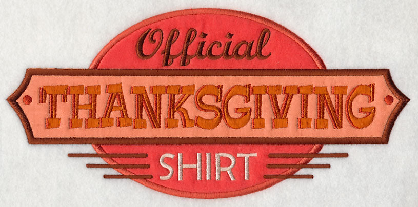 Official Thanksgiving Shirt (Applique)