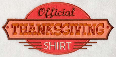 Official Thanksgiving Shirt (Applique)