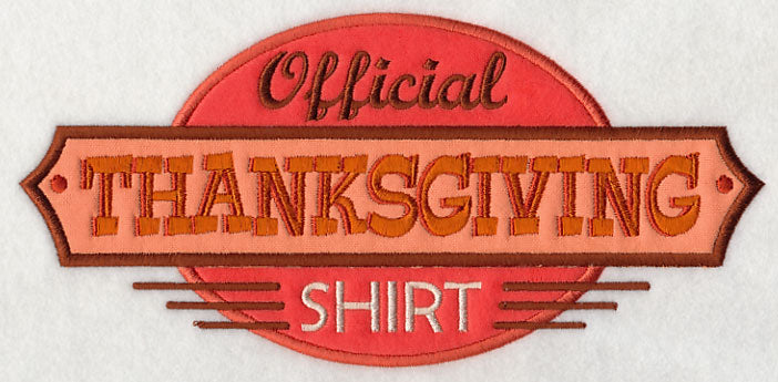 Official Thanksgiving Shirt (Applique)