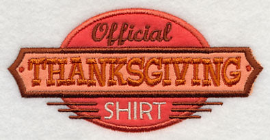 Official Thanksgiving Shirt (Applique)