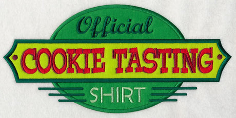 Official Cookie Tasting Shirt (Applique)