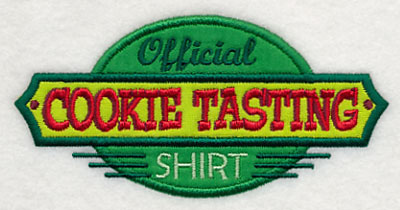 Official Cookie Tasting Shirt (Applique)