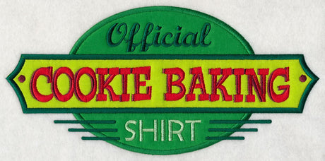 Official Cookie Baking Shirt (Applique)