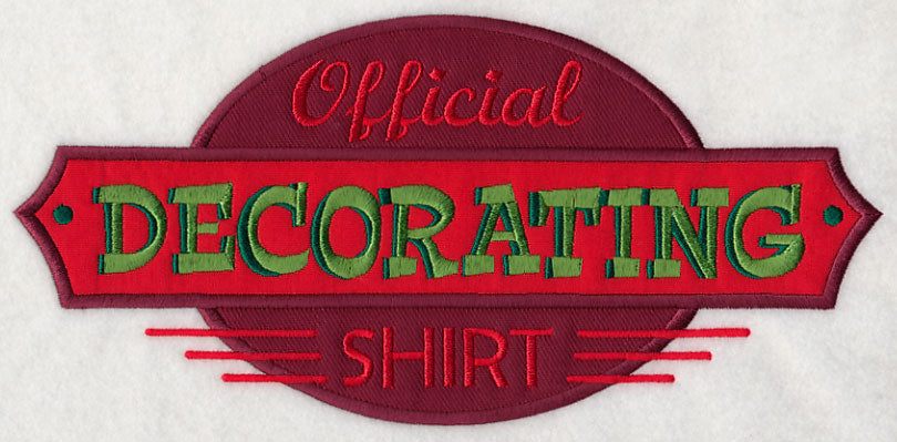 Official Decorating Shirt (Applique)