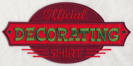 Official Decorating Shirt (Applique)