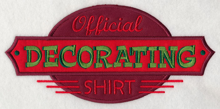Official Decorating Shirt (Applique)