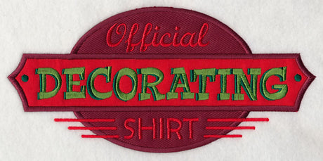 Official Decorating Shirt (Applique)