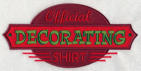 Official Decorating Shirt (Applique)