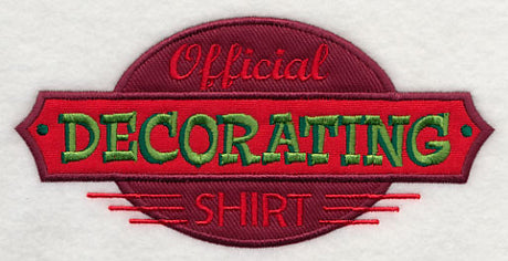 Official Decorating Shirt (Applique)