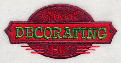 Official Decorating Shirt (Applique)