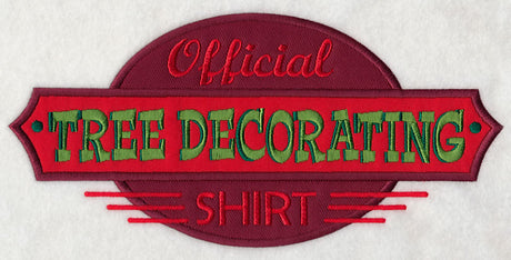 Official Tree Decorating Shirt (Applique)