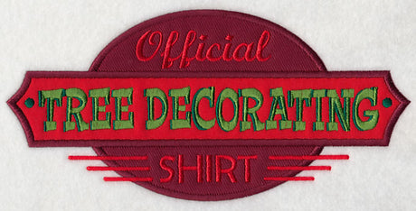 Official Tree Decorating Shirt (Applique)