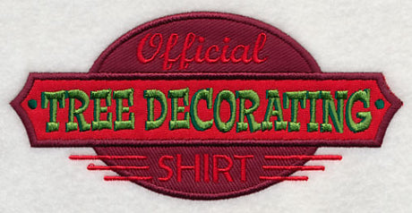 Official Tree Decorating Shirt (Applique)