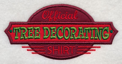 Official Tree Decorating Shirt (Applique)