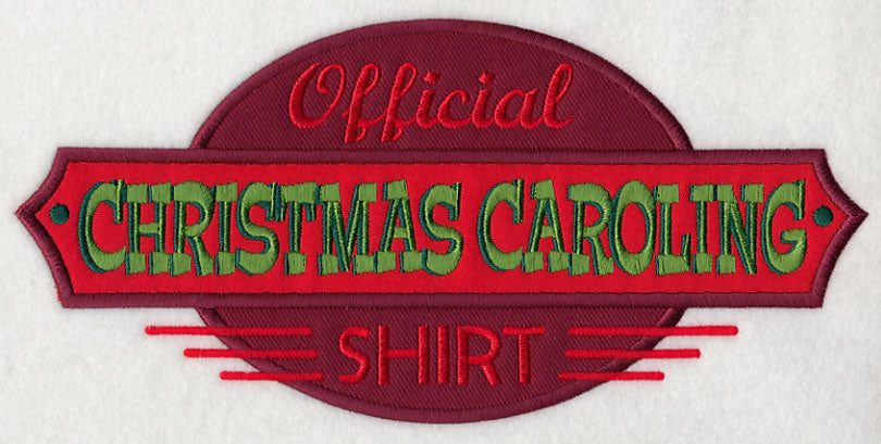 Official Christmas Caroling Shirt (Applique)