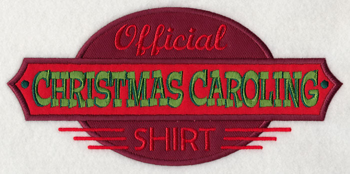 Official Christmas Caroling Shirt (Applique)