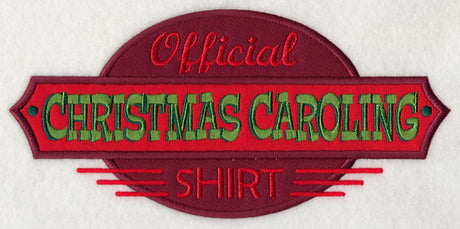 Official Christmas Caroling Shirt (Applique)