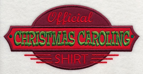 Official Christmas Caroling Shirt (Applique)