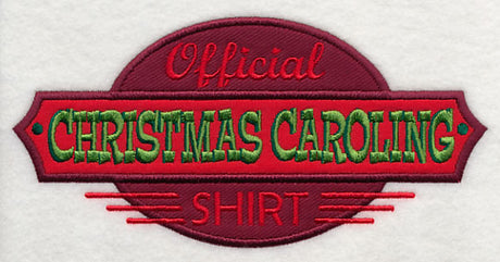 Official Christmas Caroling Shirt (Applique)